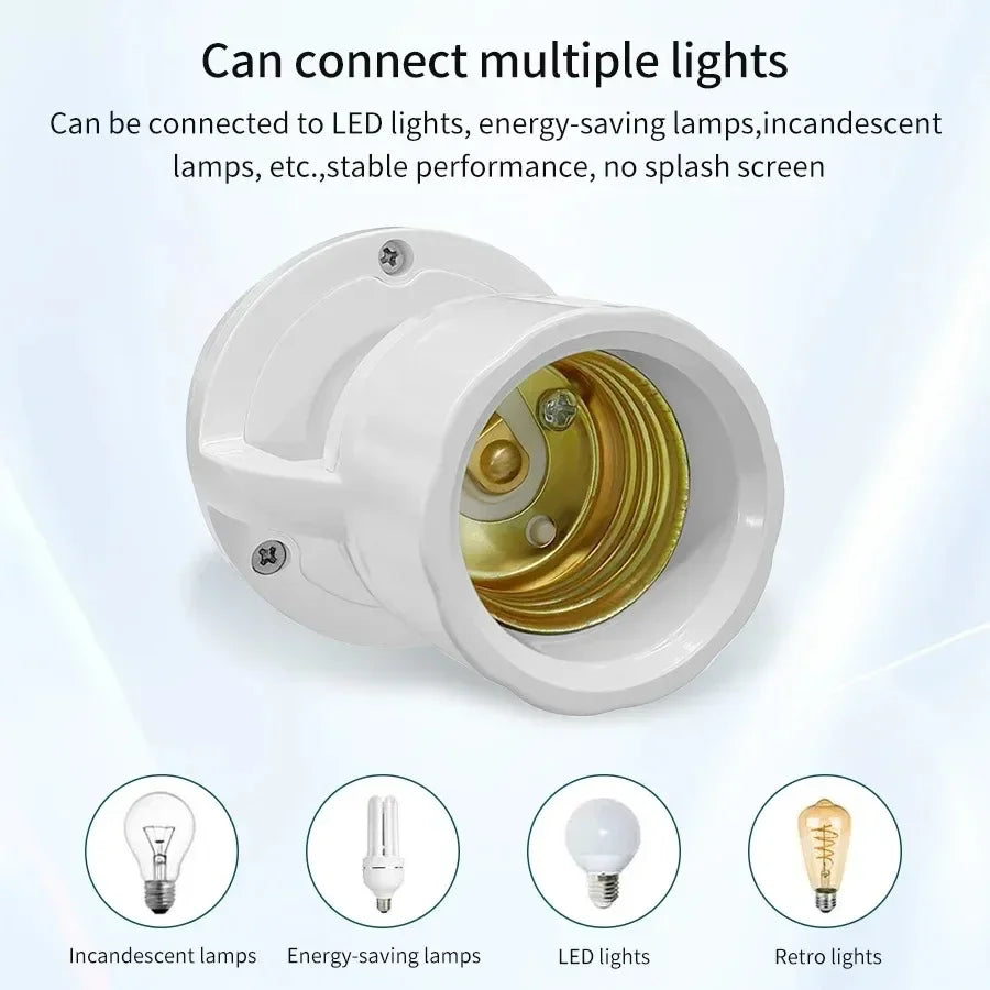 Surface-mounted Infrared Human Body Sensor Switch Lamp Holder Corridor E27 Screw lLamp Holder Auto On/Off Motion Light Socket