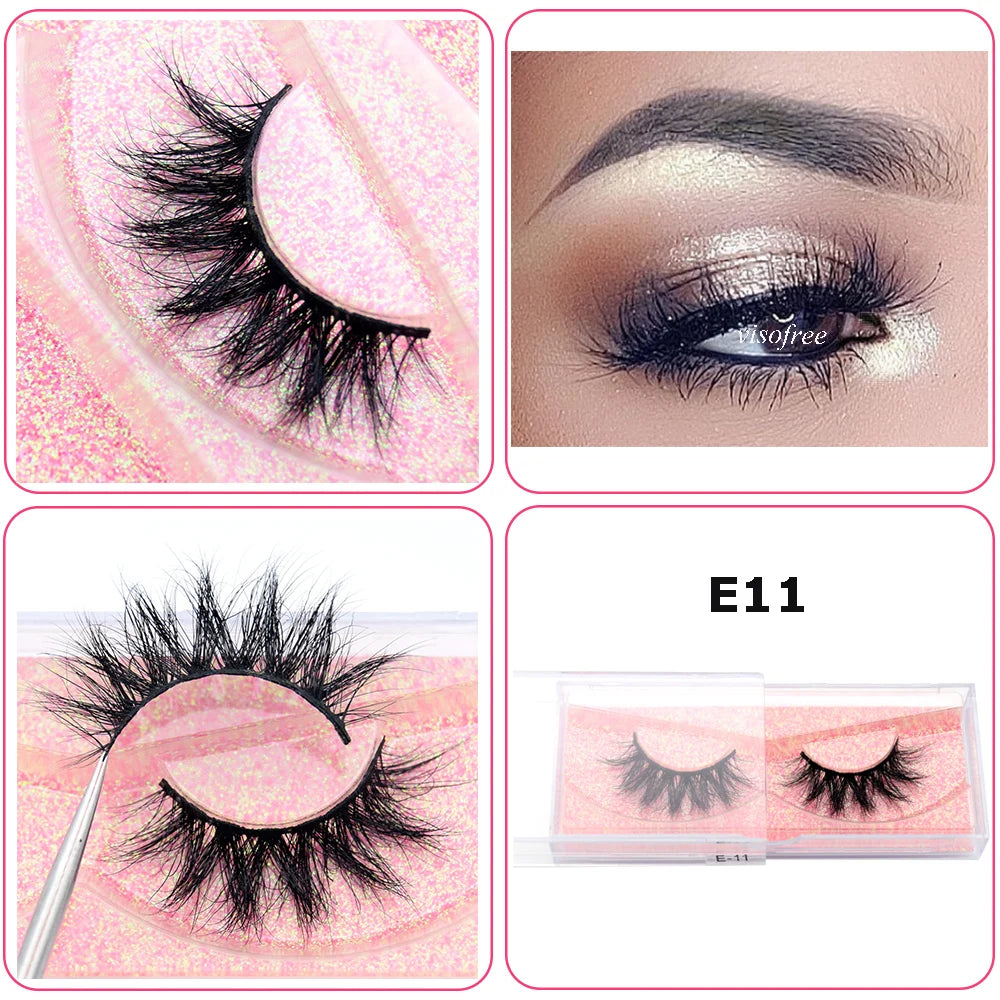 Mink Eyelashes Hand Made Crisscross False Eyelashes Cruelty for Makeup Tools