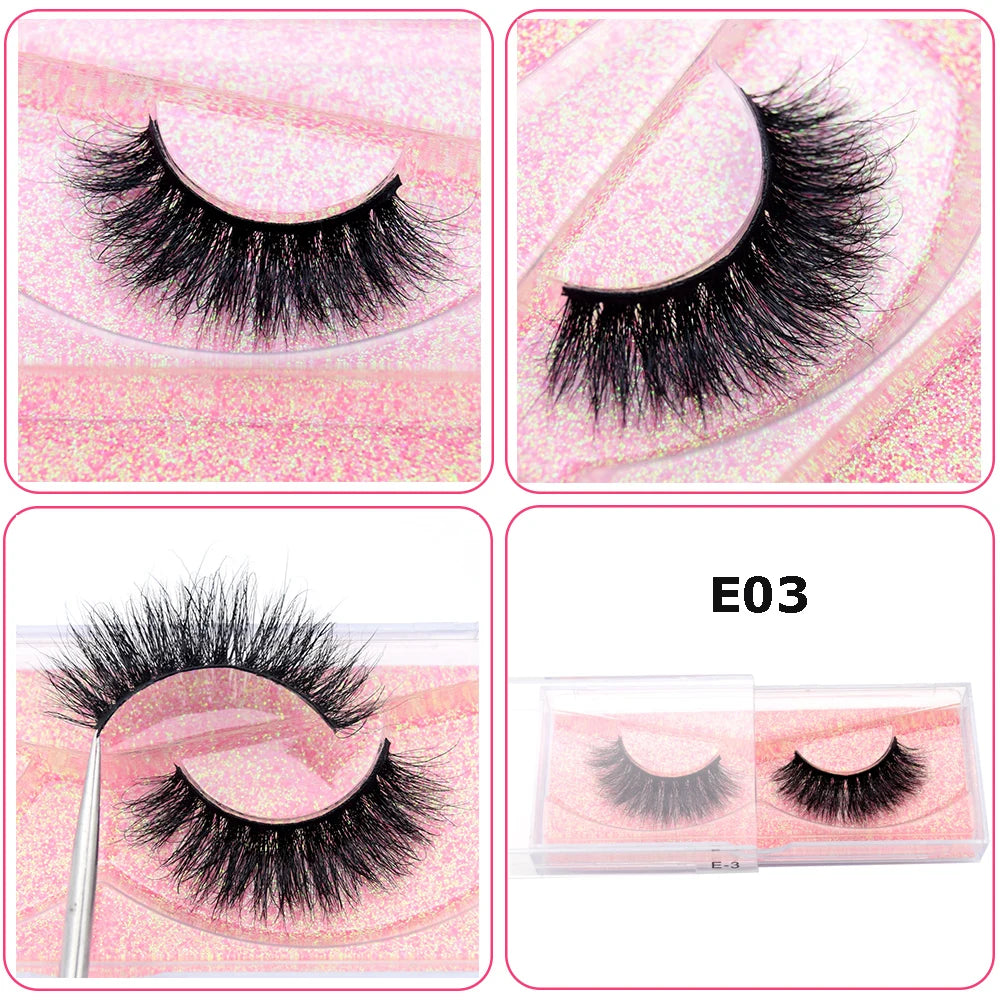 Mink Eyelashes Hand Made Crisscross False Eyelashes Cruelty for Makeup Tools