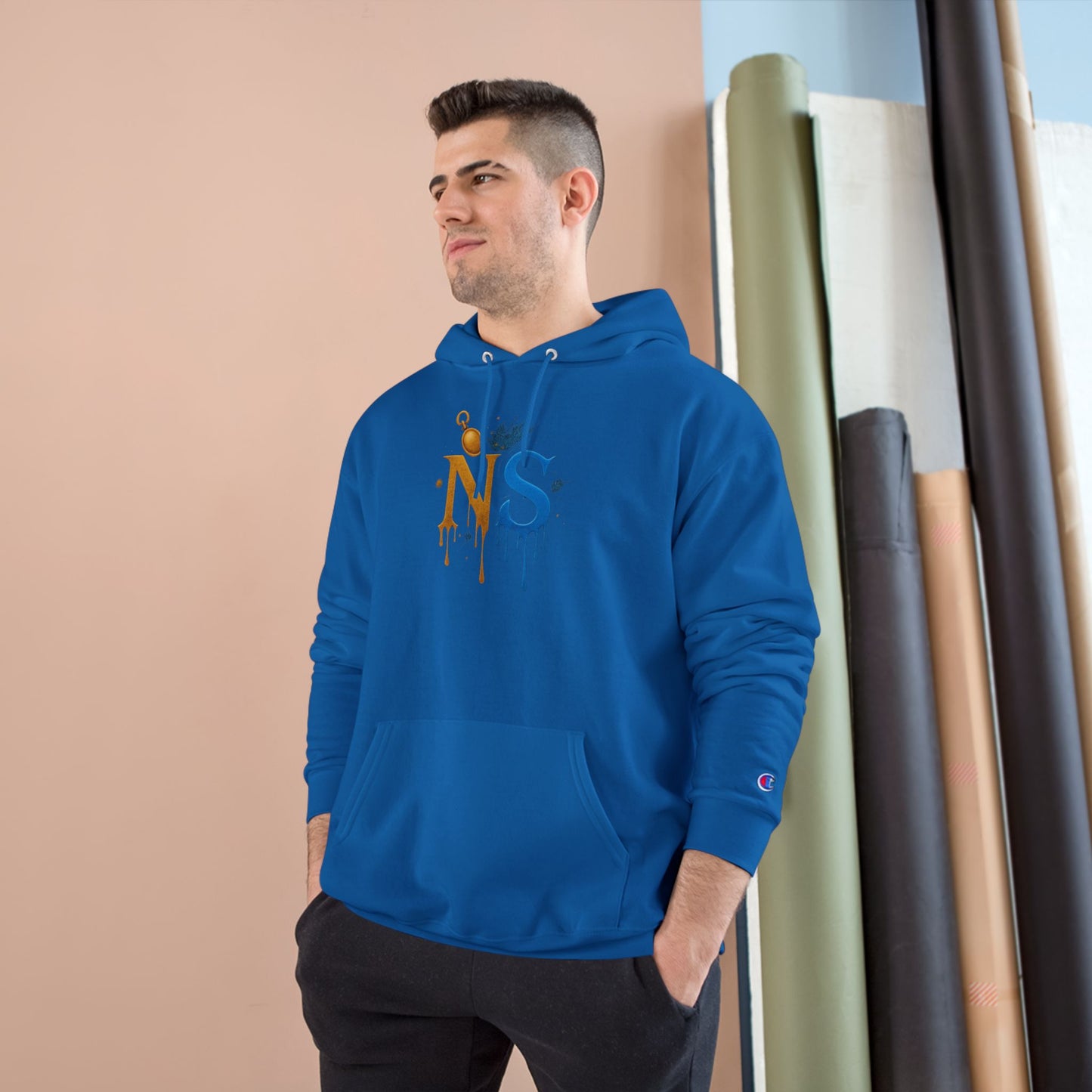 Stylish King NS Champion Hoodie, Trendy Hooded Sweatshirt, Urban Streetwear, Perfect Gift for Him, Casual Fashion for Every Occasion