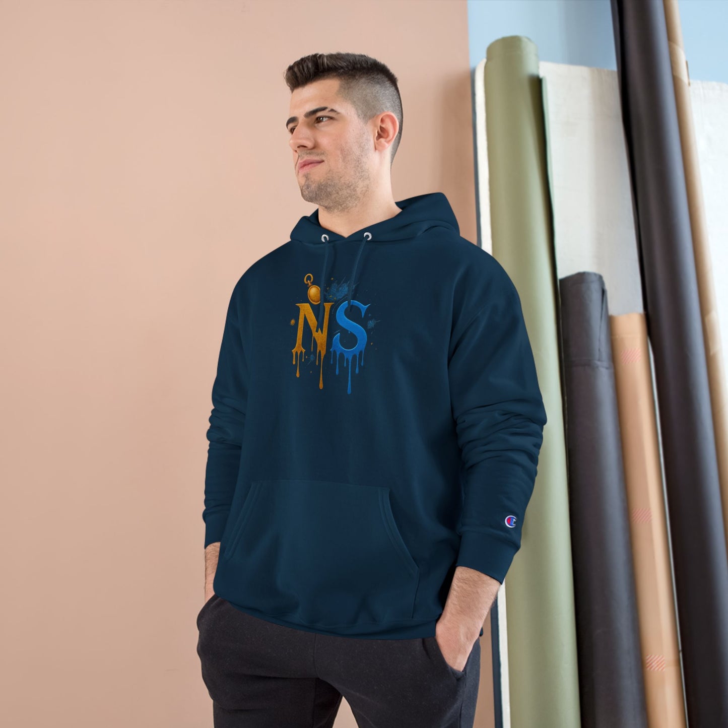 Stylish King NS Champion Hoodie, Trendy Hooded Sweatshirt, Urban Streetwear, Perfect Gift for Him, Casual Fashion for Every Occasion