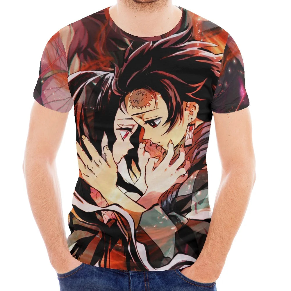 T Shirts Kids Anime Shirt O Neck Graphic Boys Summer Clothing Costume Male Clot