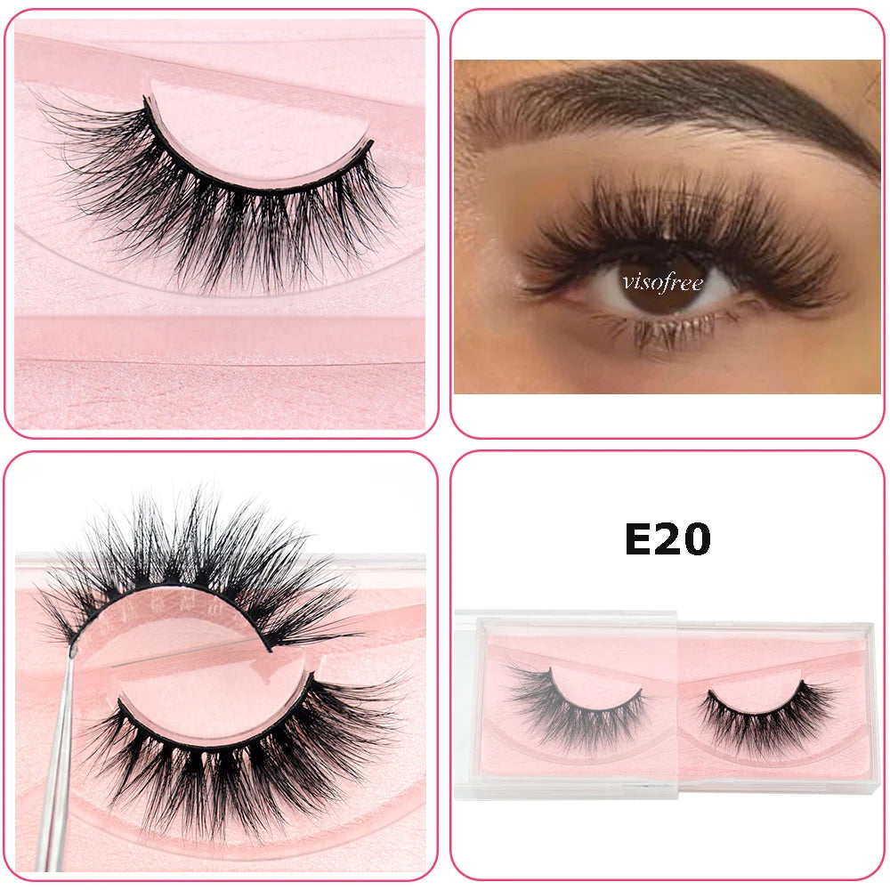 Mink Eyelashes Hand Made Crisscross False Eyelashes Cruelty for Makeup Tools