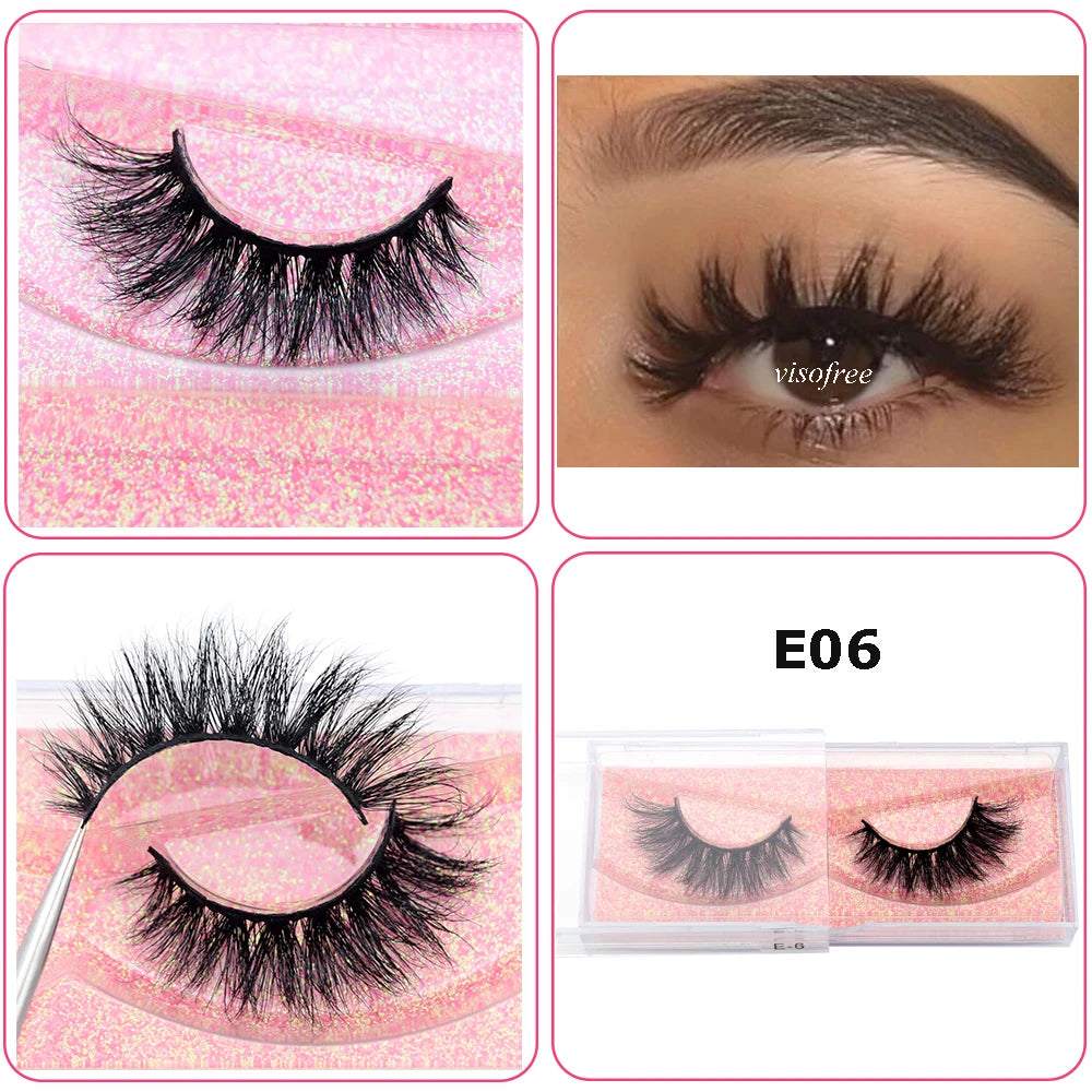 Mink Eyelashes Hand Made Crisscross False Eyelashes Cruelty for Makeup Tools