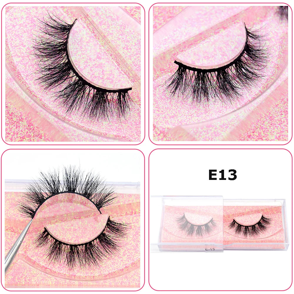 Mink Eyelashes Hand Made Crisscross False Eyelashes Cruelty for Makeup Tools