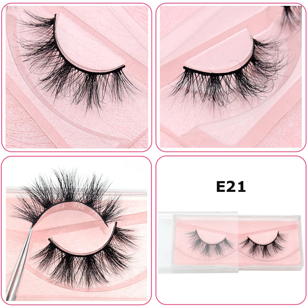 Mink Eyelashes Hand Made Crisscross False Eyelashes Cruelty for Makeup Tools