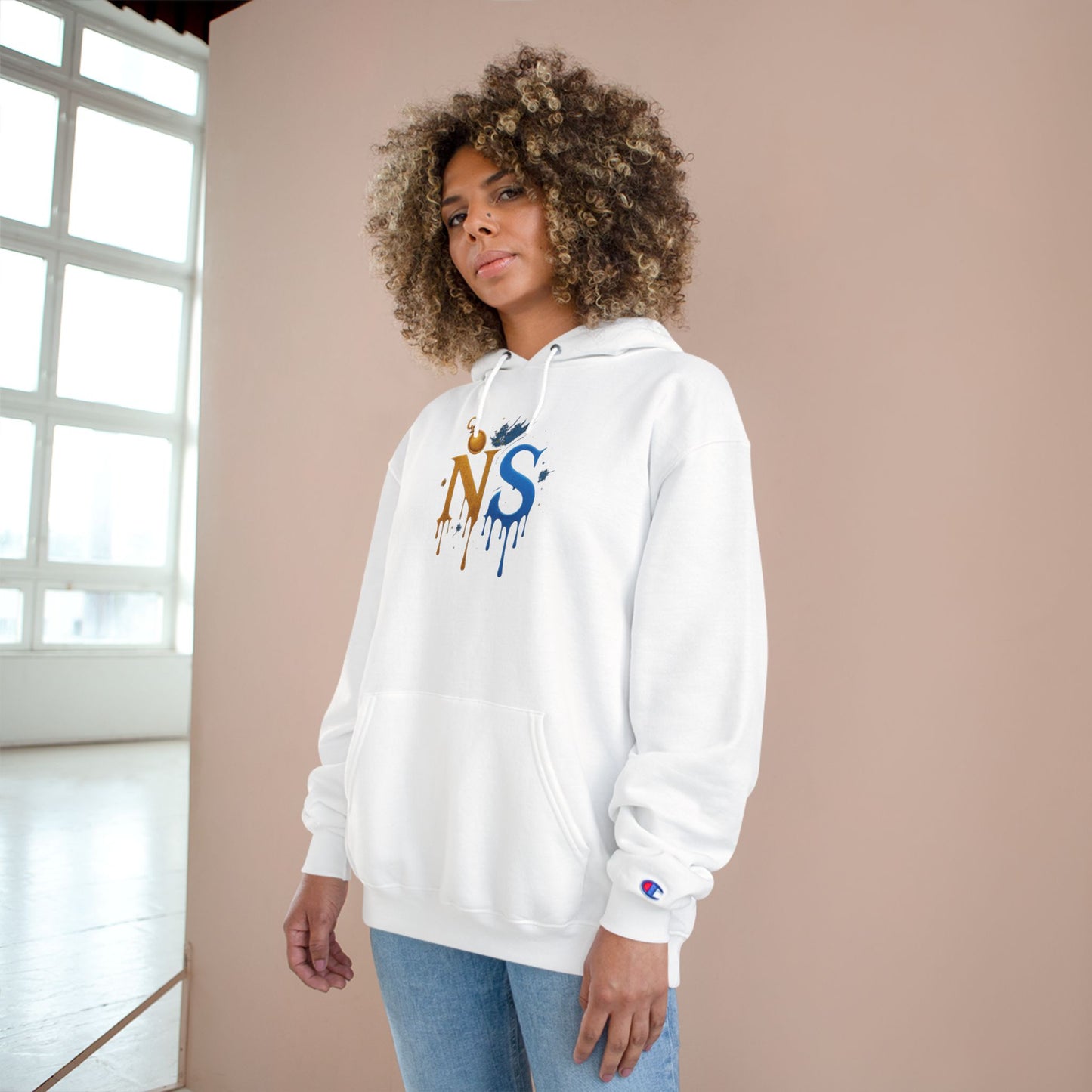Stylish King NS Champion Hoodie, Trendy Hooded Sweatshirt, Urban Streetwear, Perfect Gift for Him, Casual Fashion for Every Occasion