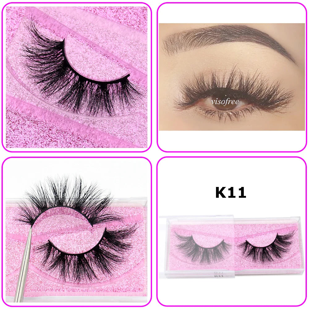 Mink Eyelashes Hand Made Crisscross False Eyelashes Cruelty for Makeup Tools