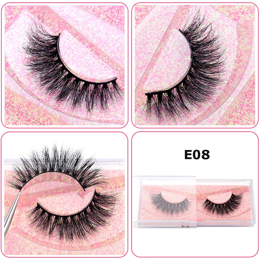 Mink Eyelashes Hand Made Crisscross False Eyelashes Cruelty for Makeup Tools