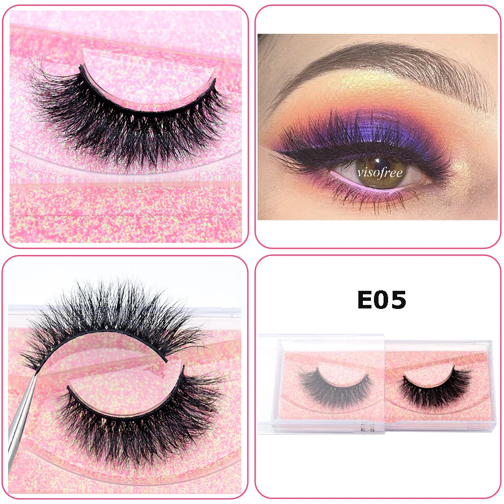 Mink Eyelashes Hand Made Crisscross False Eyelashes Cruelty for Makeup Tools