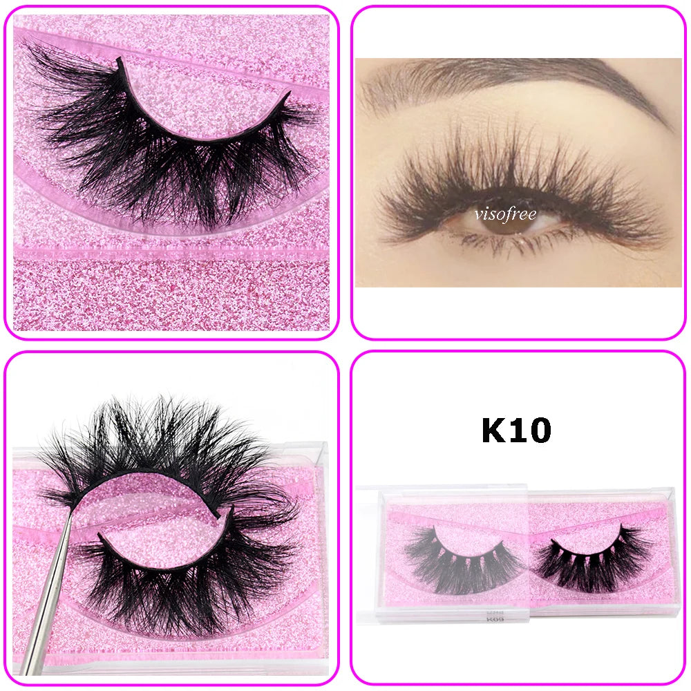 Mink Eyelashes Hand Made Crisscross False Eyelashes Cruelty for Makeup Tools