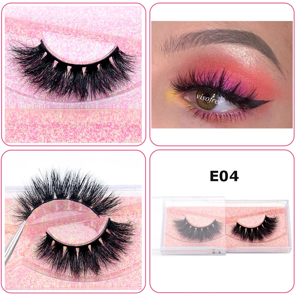 Mink Eyelashes Hand Made Crisscross False Eyelashes Cruelty for Makeup Tools