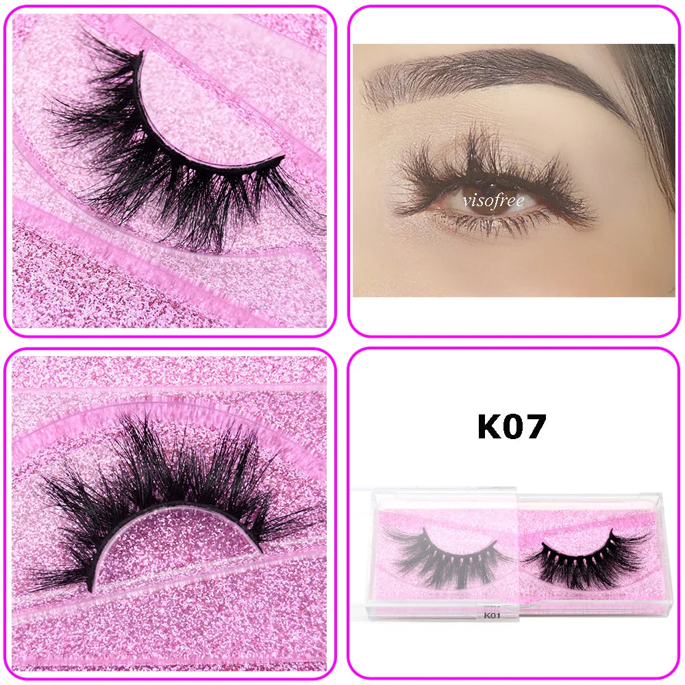 Mink Eyelashes Hand Made Crisscross False Eyelashes Cruelty for Makeup Tools