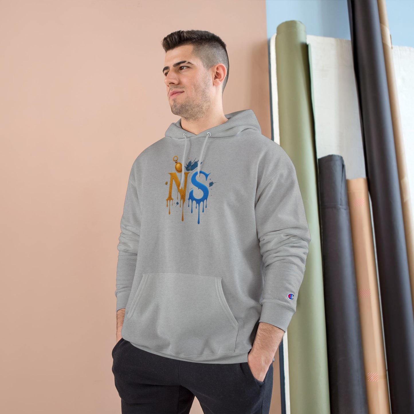 Stylish King NS Champion Hoodie, Trendy Hooded Sweatshirt, Urban Streetwear, Perfect Gift for Him, Casual Fashion for Every Occasion