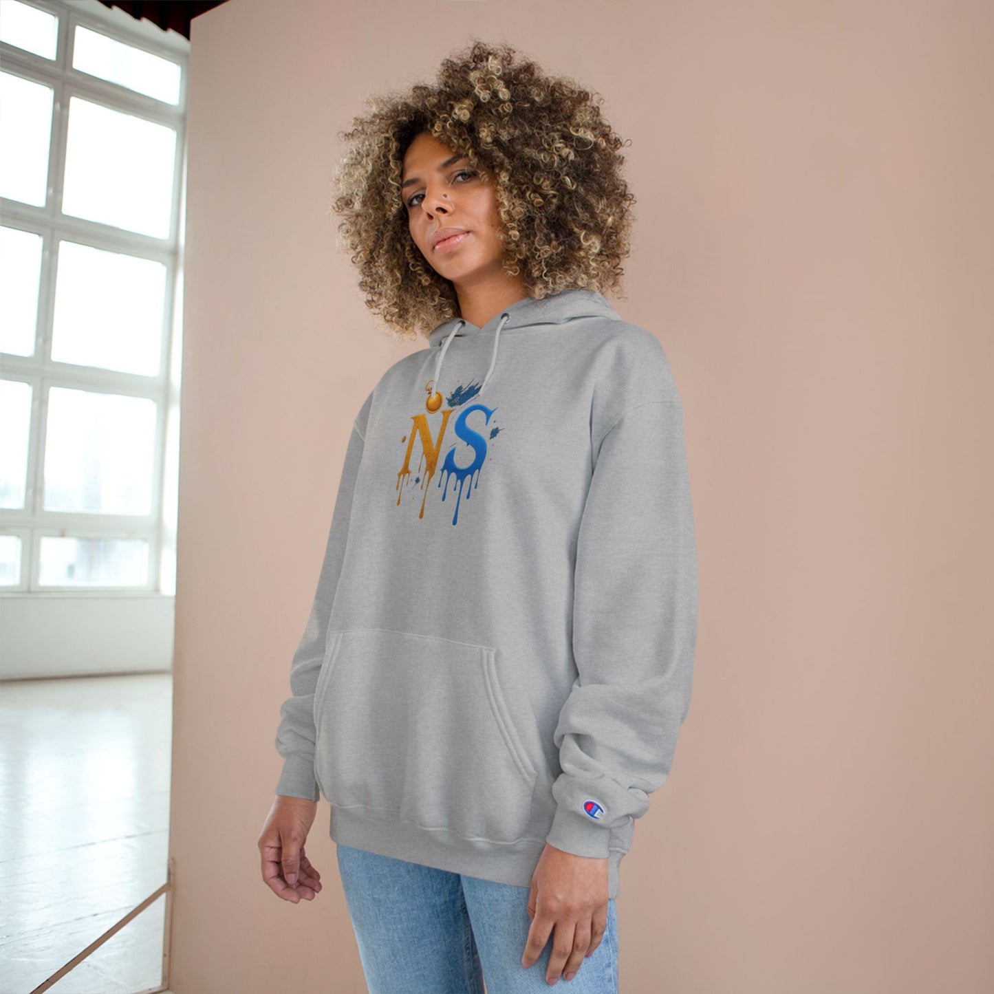 Stylish King NS Champion Hoodie, Trendy Hooded Sweatshirt, Urban Streetwear, Perfect Gift for Him, Casual Fashion for Every Occasion