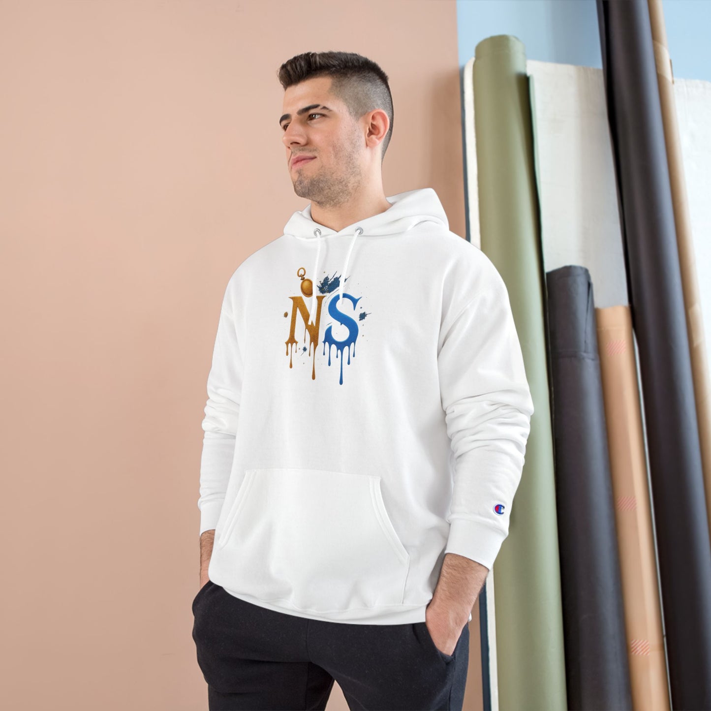 Stylish King NS Champion Hoodie, Trendy Hooded Sweatshirt, Urban Streetwear, Perfect Gift for Him, Casual Fashion for Every Occasion