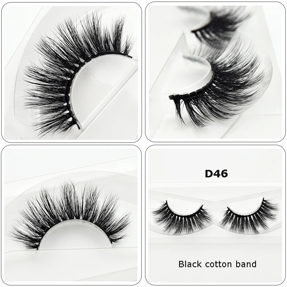Mink Eyelashes Hand Made Crisscross False Eyelashes Cruelty for Makeup Tools