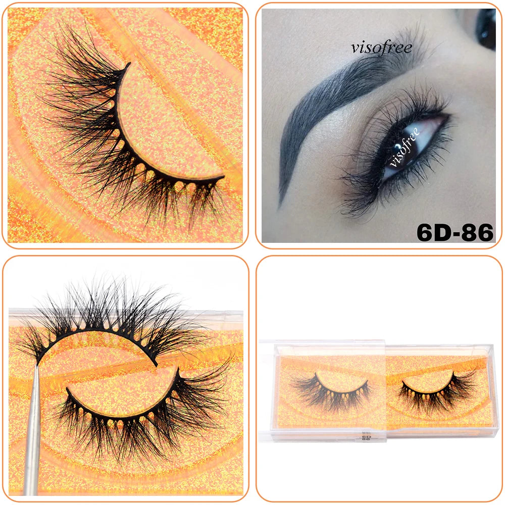 Mink Eyelashes Hand Made Crisscross False Eyelashes Cruelty for Makeup Tools
