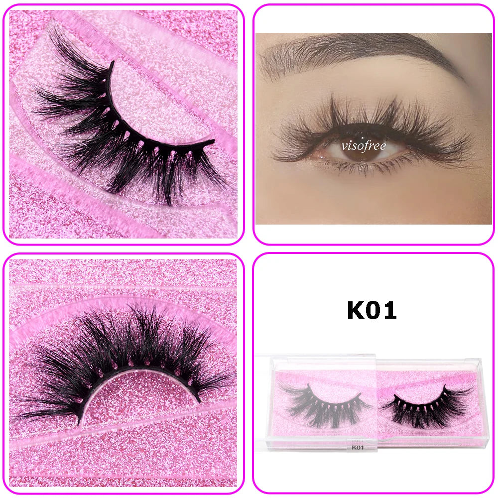 Mink Eyelashes Hand Made Crisscross False Eyelashes Cruelty for Makeup Tools