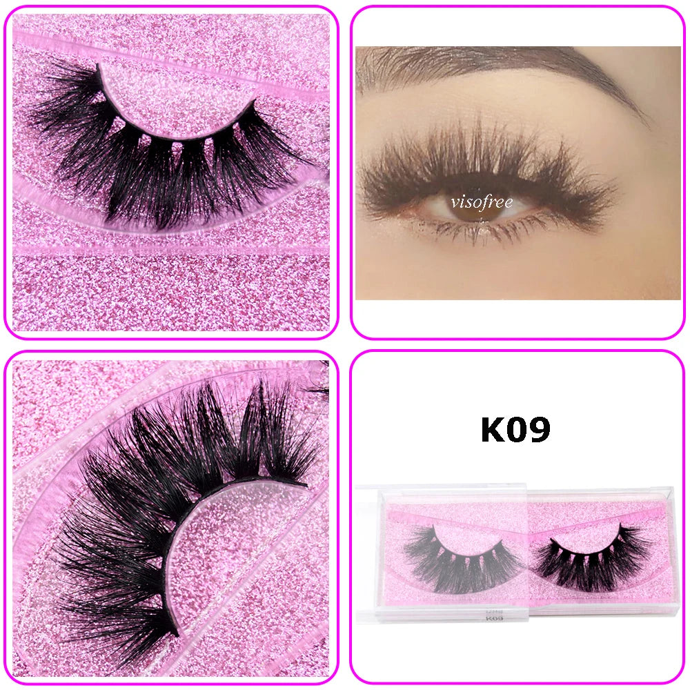 Mink Eyelashes Hand Made Crisscross False Eyelashes Cruelty for Makeup Tools
