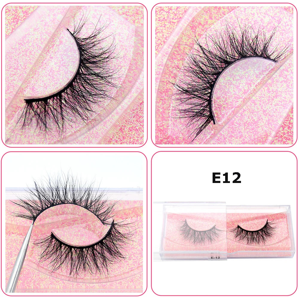 Mink Eyelashes Hand Made Crisscross False Eyelashes Cruelty for Makeup Tools