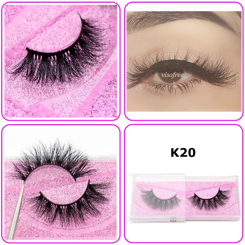 Mink Eyelashes Hand Made Crisscross False Eyelashes Cruelty for Makeup Tools