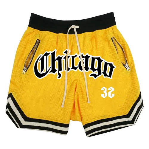 Chicago Basketball Shorts Men's Casual Sports Shorts Breathable