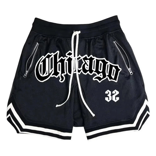 Chicago Basketball Shorts Men's Casual Sports Shorts Breathable