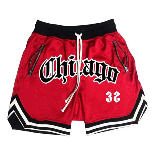 Chicago Basketball Shorts Men's Casual Sports Shorts Breathable