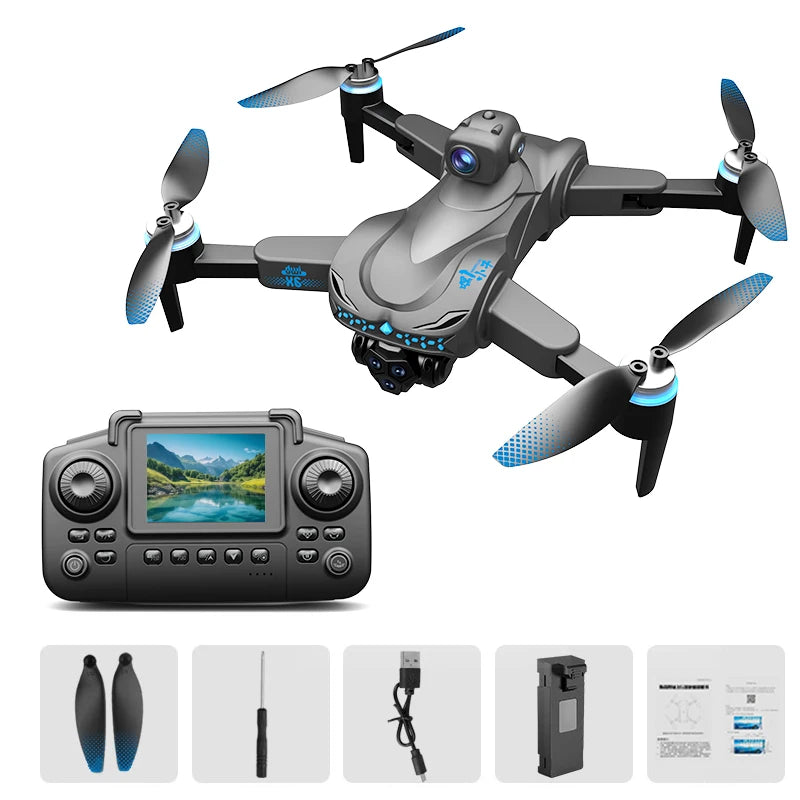 DWi NEW X6 fixed-high general airdrop dual-photometer electric-controlled barrier-avoiding drone large-screen RC drone toy gifts