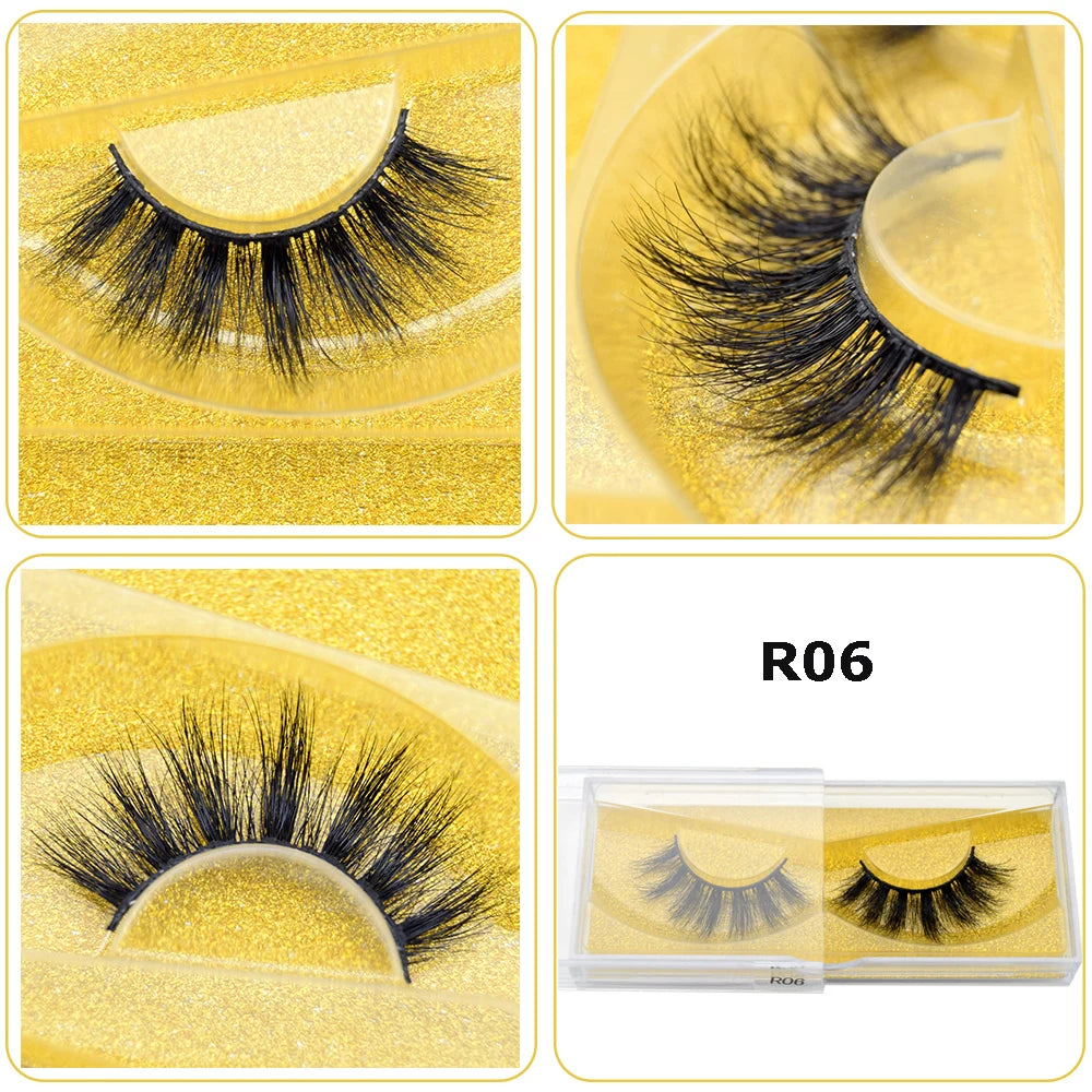 Mink Eyelashes Hand Made Crisscross False Eyelashes Cruelty for Makeup Tools