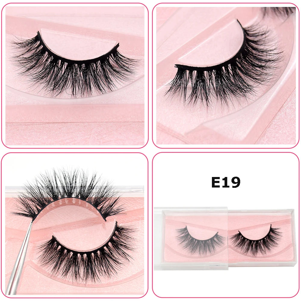 Mink Eyelashes Hand Made Crisscross False Eyelashes Cruelty for Makeup Tools