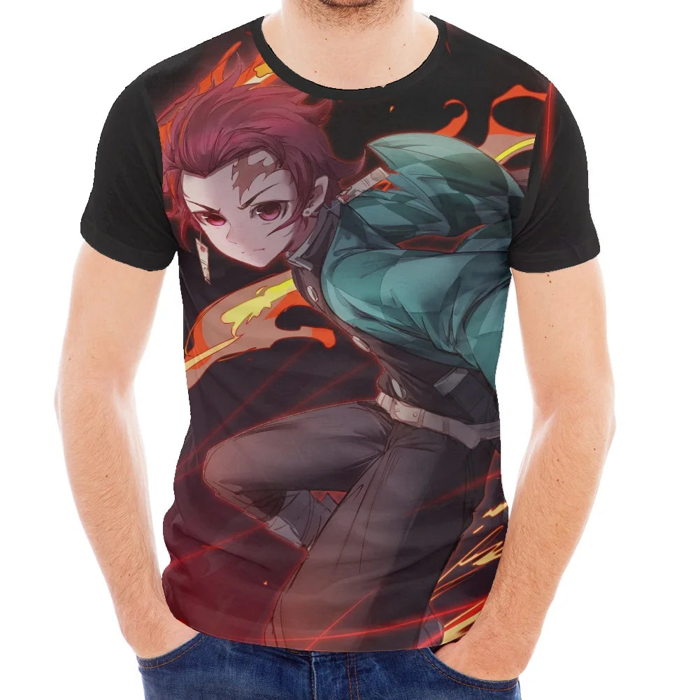 T Shirts Kids Anime Shirt O Neck Graphic Boys Summer Clothing Costume Male Clot