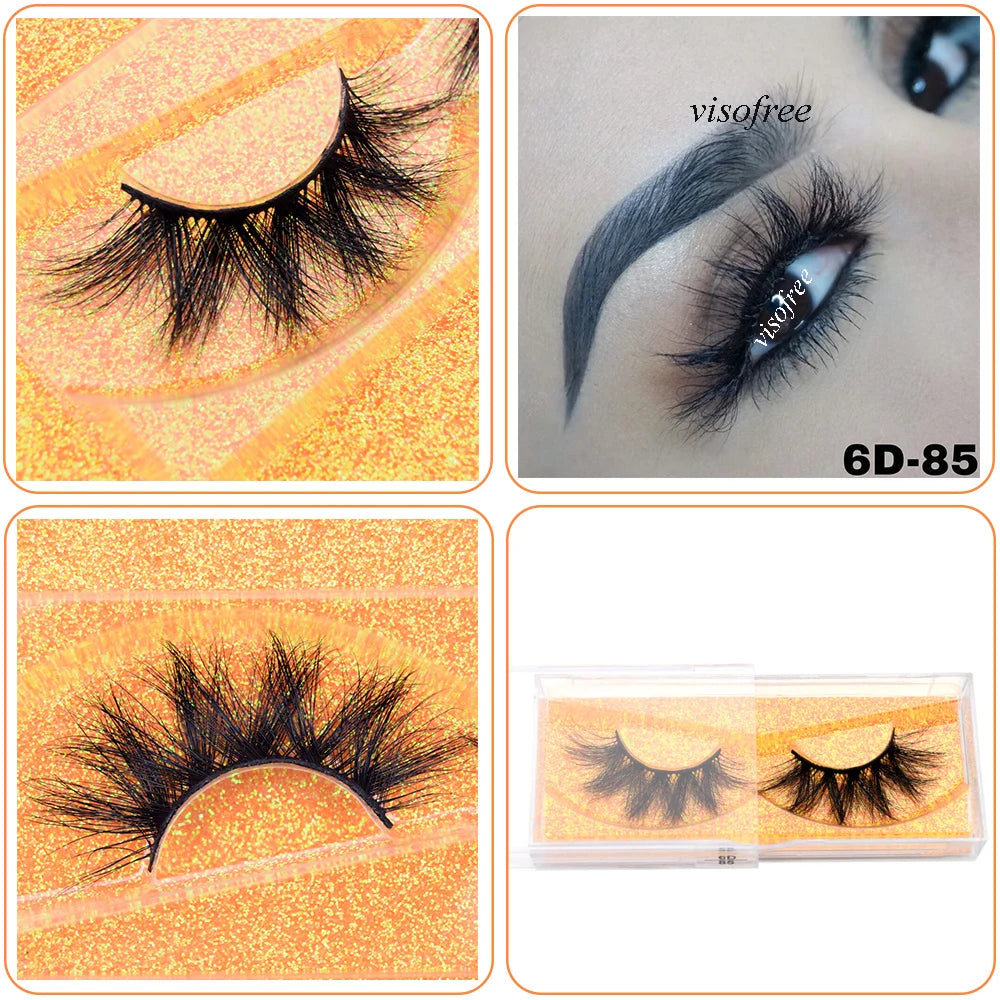 Mink Eyelashes Hand Made Crisscross False Eyelashes Cruelty for Makeup Tools