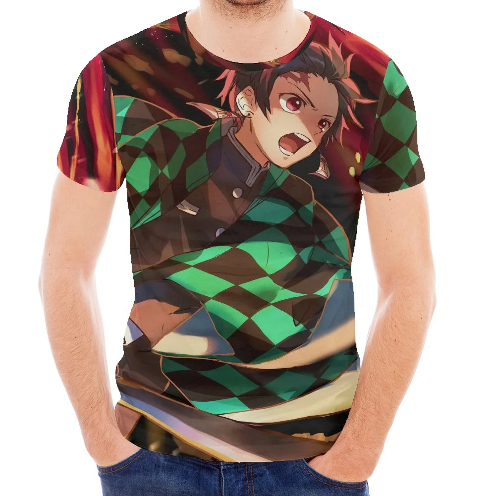 T Shirts Kids Anime Shirt O Neck Graphic Boys Summer Clothing Costume Male Clot