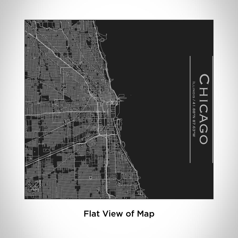 Chicago - Illinois Map Tumbler in Matte Black