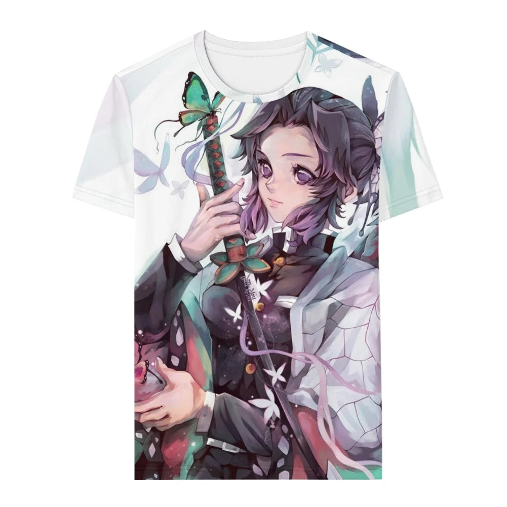 T Shirts Kids Anime Shirt O Neck Graphic Boys Summer Clothing Costume Male Clot
