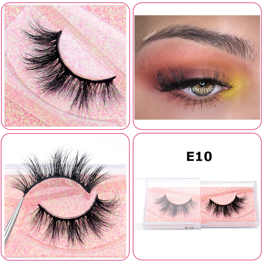 Mink Eyelashes Hand Made Crisscross False Eyelashes Cruelty for Makeup Tools