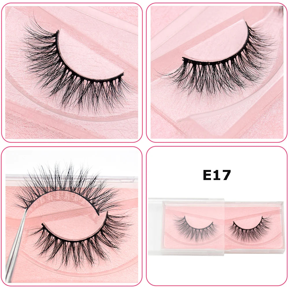 Mink Eyelashes Hand Made Crisscross False Eyelashes Cruelty for Makeup Tools