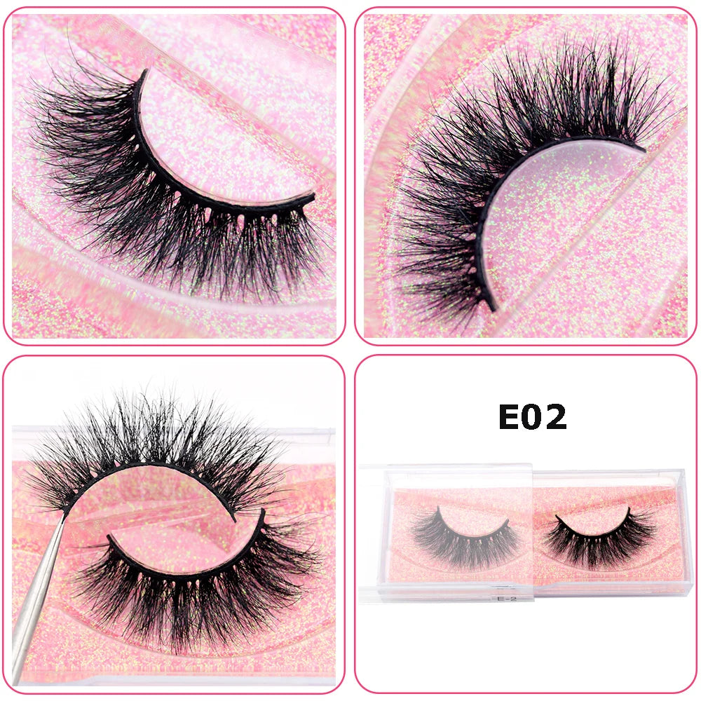 Mink Eyelashes Hand Made Crisscross False Eyelashes Cruelty for Makeup Tools