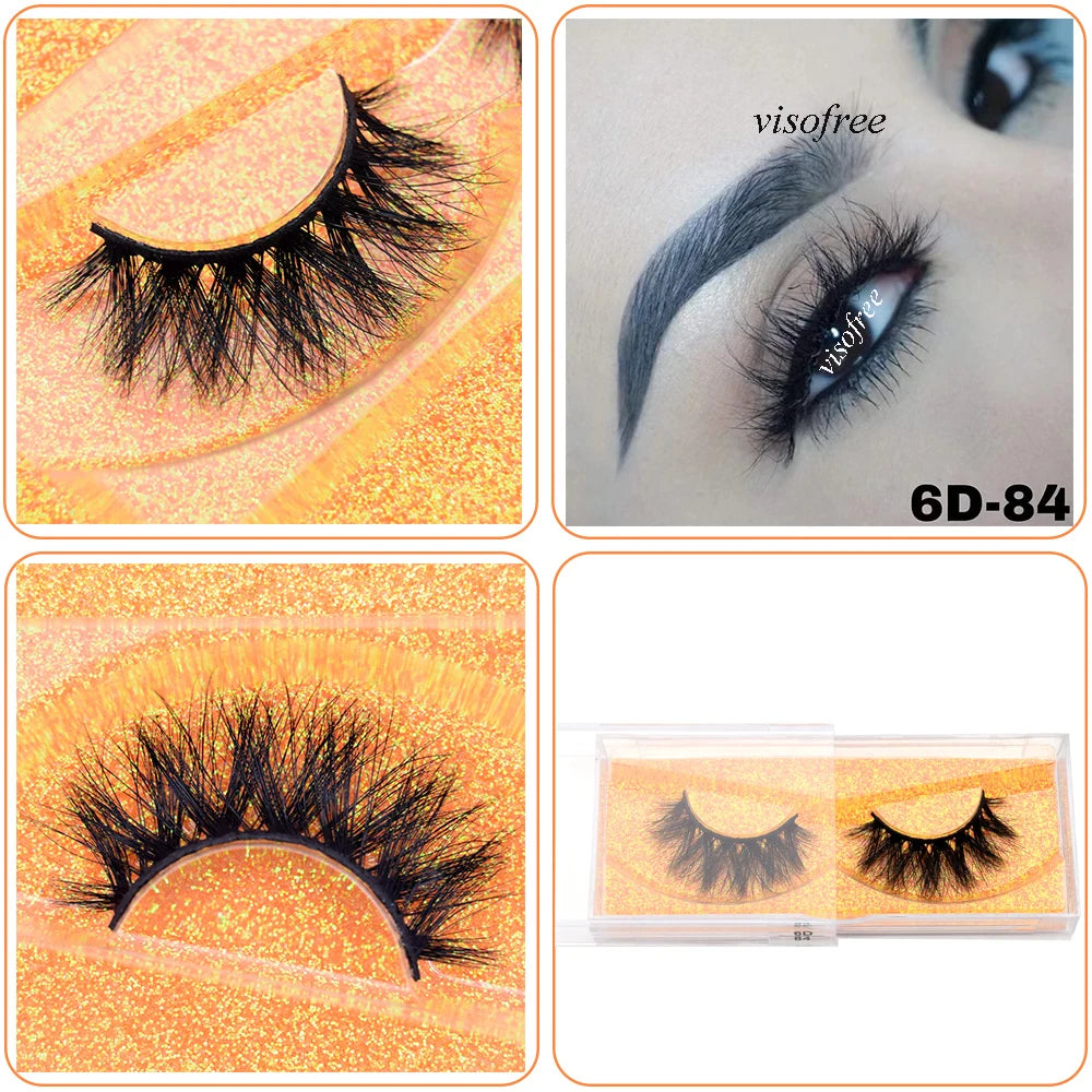 Mink Eyelashes Hand Made Crisscross False Eyelashes Cruelty for Makeup Tools
