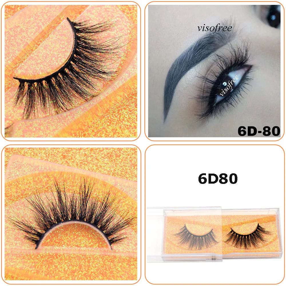 Mink Eyelashes Hand Made Crisscross False Eyelashes Cruelty for Makeup Tools
