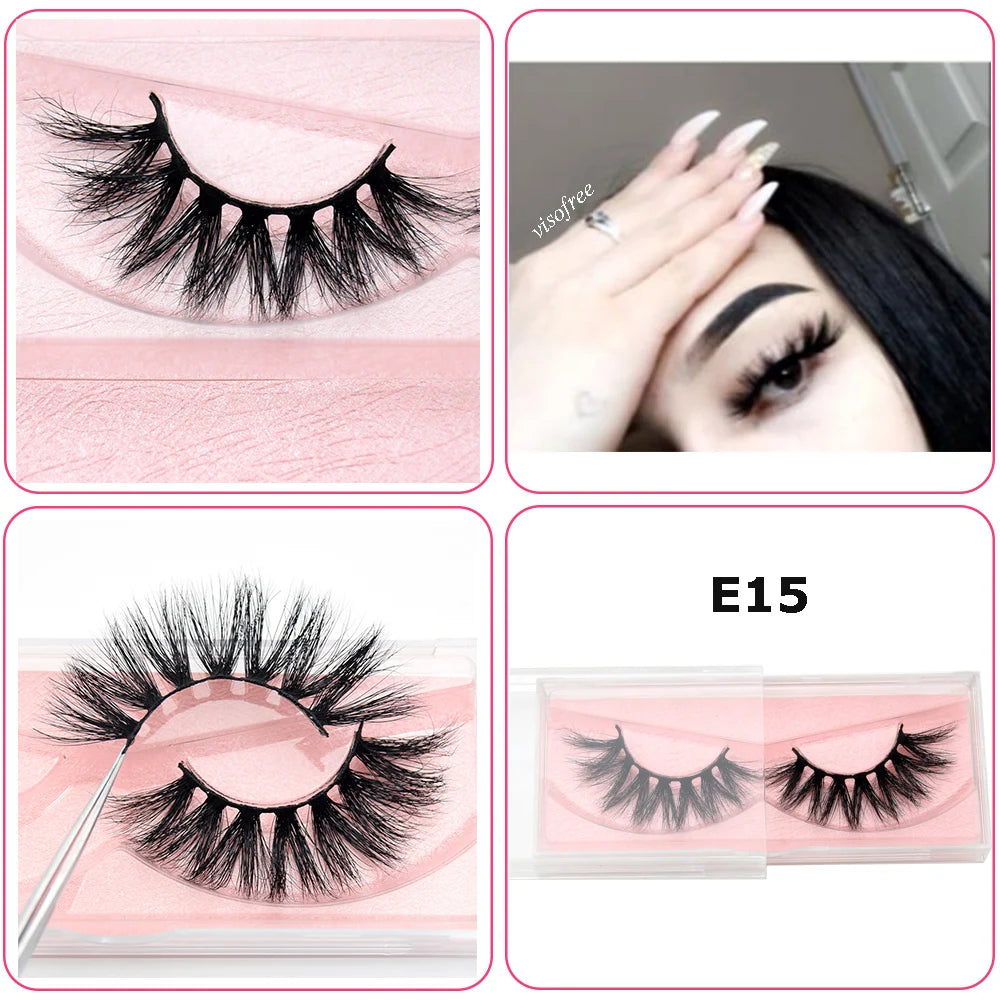 Mink Eyelashes Hand Made Crisscross False Eyelashes Cruelty for Makeup Tools