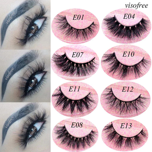 Mink Eyelashes Hand Made Crisscross False Eyelashes Cruelty for Makeup Tools