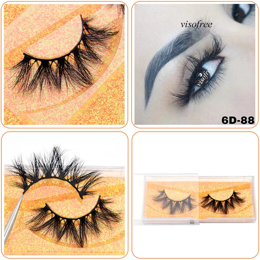 Mink Eyelashes Hand Made Crisscross False Eyelashes Cruelty for Makeup Tools