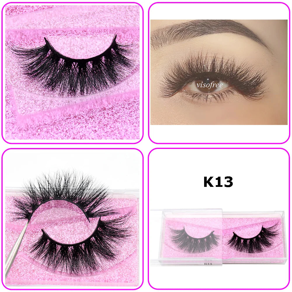 Mink Eyelashes Hand Made Crisscross False Eyelashes Cruelty for Makeup Tools