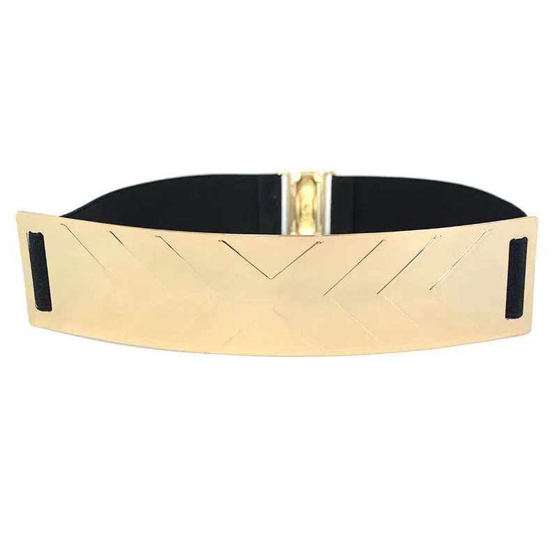 Belts for Woman Gold Silver Brand Belt Classy Elastic Ceinture Femme 5 Color