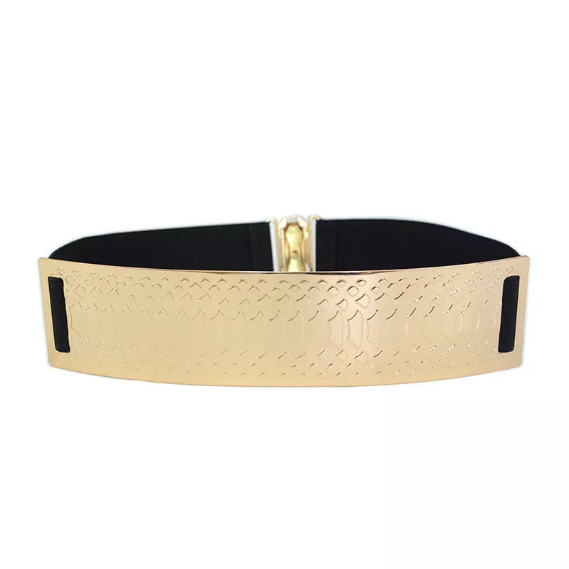 Belts for Woman Gold Silver Brand Belt Classy Elastic Ceinture Femme 5 Color