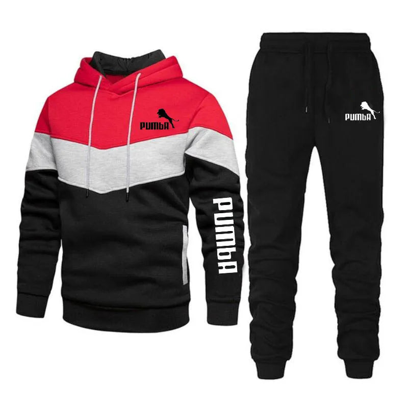 Hoodie+pants Pieces Casual Tracksuit Male Sportswear Brand Clothing Sweat Suit