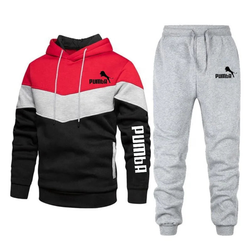 Hoodie+pants Pieces Casual Tracksuit Male Sportswear Brand Clothing Sweat Suit